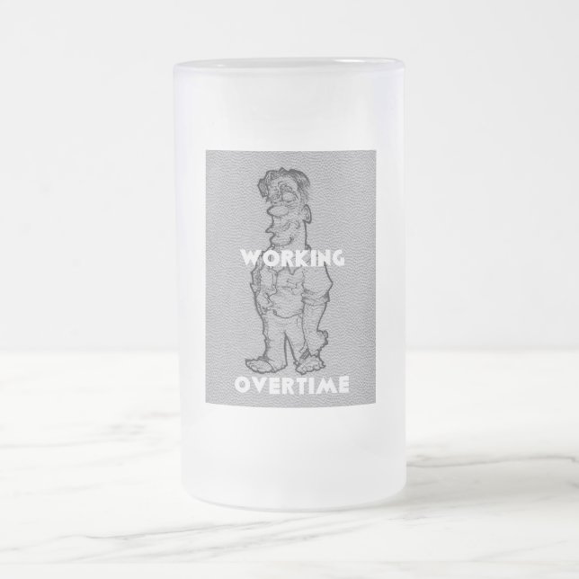 Overtime Home Drinkware Barware Frosted Beer Glass Mug (Center)
