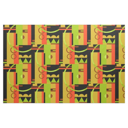 OVERTURE: Art Deco Geometric, Early Autumn Fabric