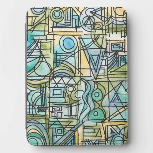 Overture-Funky Hip Blue Green Yellow Kindle Cover