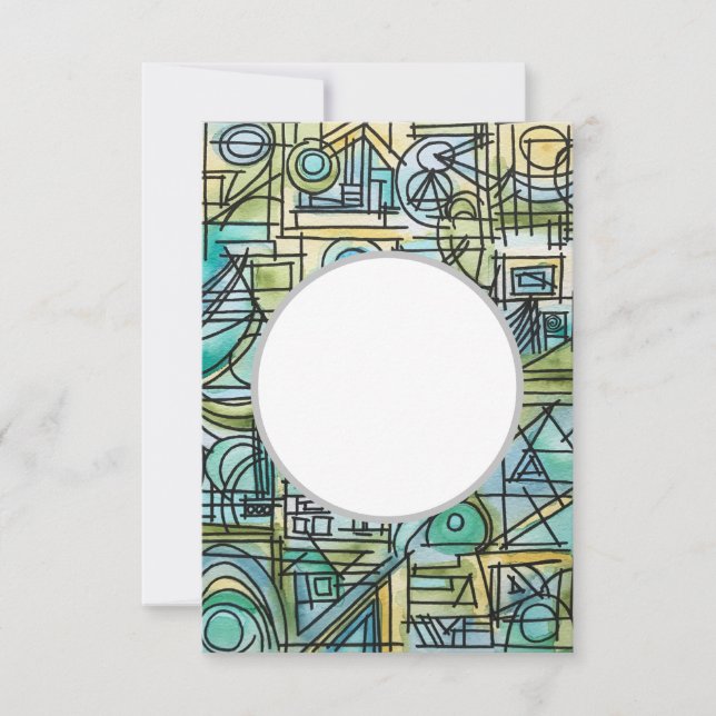 Overture-Modern Bauhaus Geometric Art Invitation (Front)