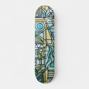 Overture-Modern Bauhaus Geometric Art Skateboard