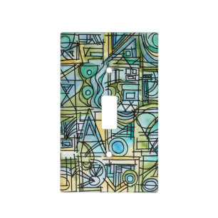 Overture-Modern Geometric Watercolor Art Light Switch Cover