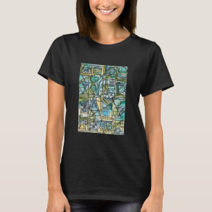 Overture-Modern Geometric Watercolor Art T-Shirt