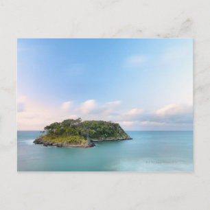 Overview of San Nicolas island, long exposure. Postcard