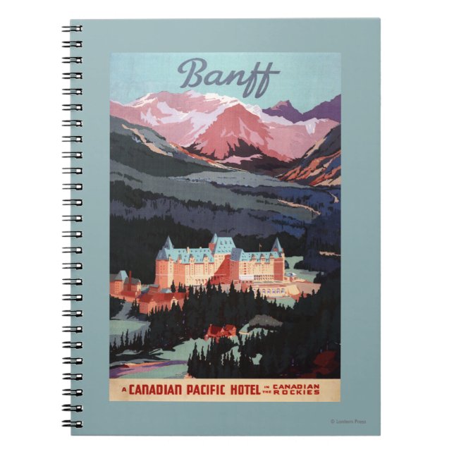 Overview of the Banff Springs Hotel Poster Notebook (Front)