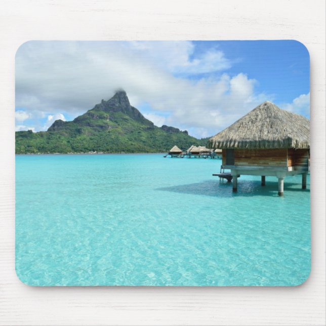 Overwater resort on Bora Bora mousepad (Front)