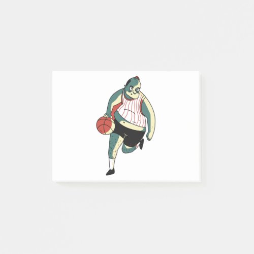 Overweight Basket Player Post_it Notes