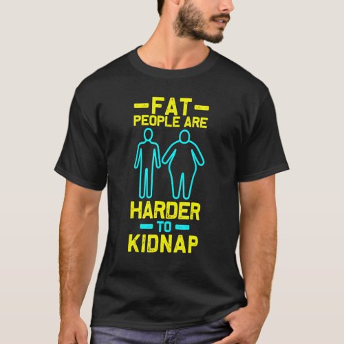 Overweight Fat People Weight Loss Gym Workout Humo T_Shirt