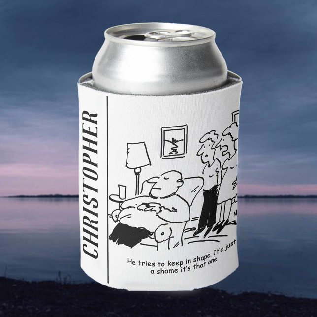 Overweight Unfit Obese Man Tries to Keep Fit Funny Can Cooler (Creator Uploaded)