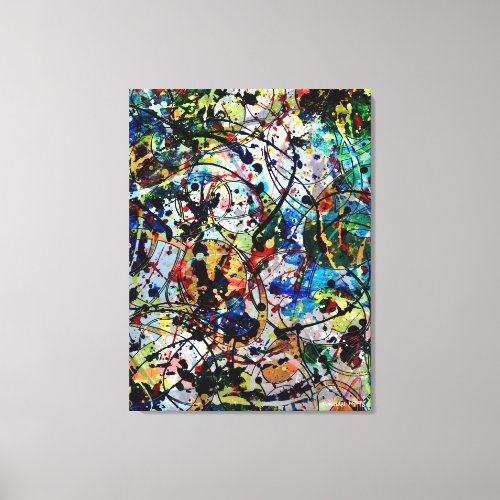 Overwhelmed Part 2_ Abstract Art Canvas Print