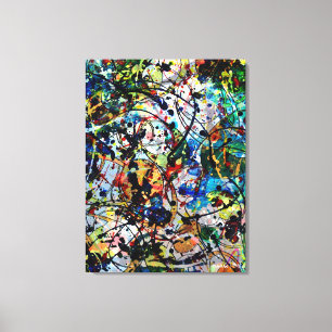 Overwhelmed Part 2- Abstract Art Canvas Print