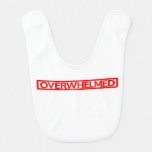Overwhelmed Stamp Baby Bib
