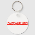 Overwhelmed Stamp Keychain