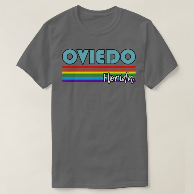 Oviedo Florida Pride  Oviedo LGBT Gift LGBTQ Suppo T-Shirt (Design Front)