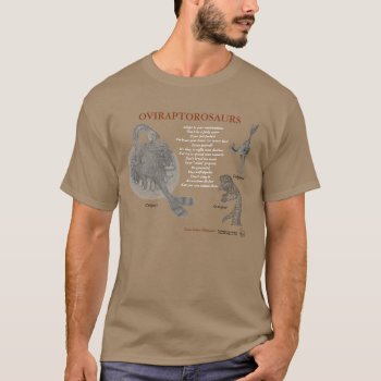 Oviraptor Your Inner Dinosaur Shirt Greg Paul Tan by Eonepoch at Zazzle