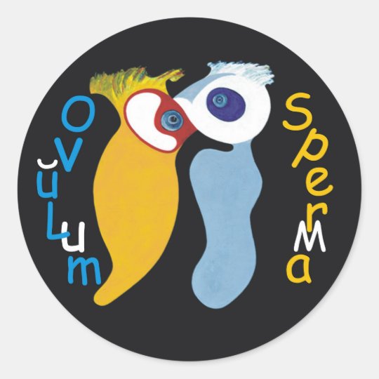 Ovulum Sperma Classic Round Sticker