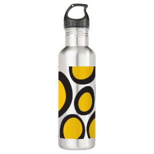 Ovvio Black & Yellow Stainless Steel Water Bottle