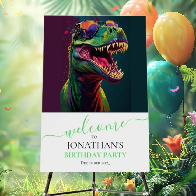 ow, It's a Dino-Mite Birthday Celebration Foam Board (Get Ready to Roar with Laughter!)
