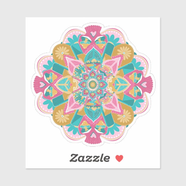 OW Pink Mandala  Sticker (Sheet)