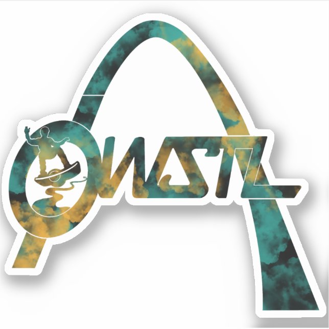 OW STL Logo Sticker Tie Dye (Front)