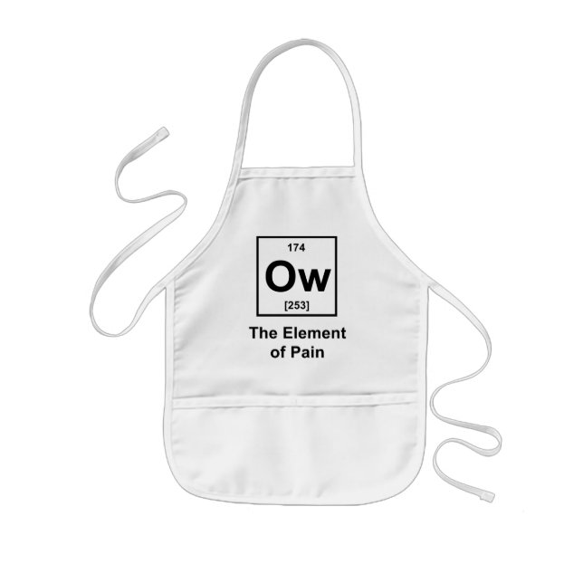 Ow, The Element of Pain Kids' Apron (Front)