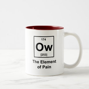 Ow, The Element of Pain Two-Tone Coffee Mug