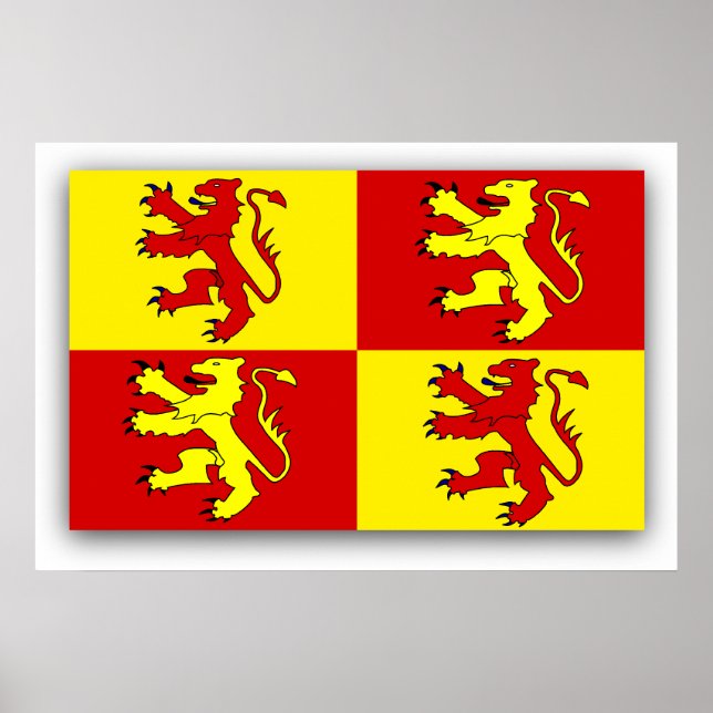 Owain Glyndwr, United Kingdom flag Poster (Front)