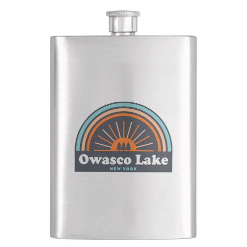 Owasco Lake New York Rainbow Flask