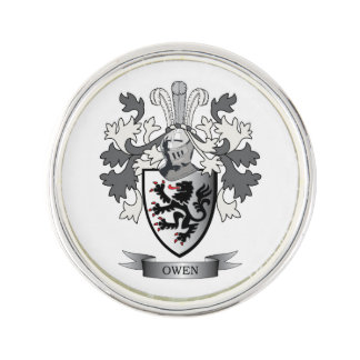 Owen Family Crest Coat of Arms Pin