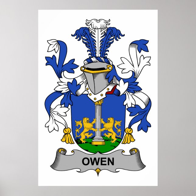 Owen Family Crest Poster (Front)
