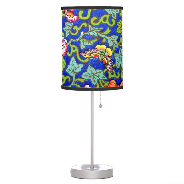 Owen Jones Antique Oriental Butterflies Table Lamp (Left)