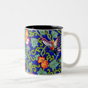 Owen Jones Antique Oriental Butterflies Two-Tone Coffee Mug