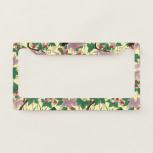Owen Jones Chinoiserie Botanical Mouse Pattern License Plate Frame