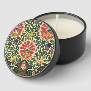 Owen Jones Chinoiserie Red Lotus Floral Art Design Mini Candle Favors