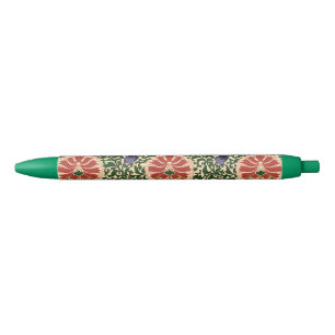 Owen Jones Chinoiserie Red Lotus Floral Art Design Pen