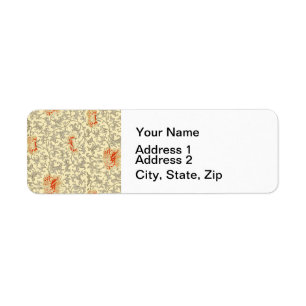 Owen Jones Vintage Pattern: Coral Floral Gray Label
