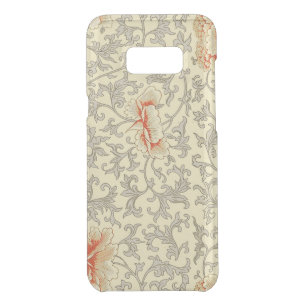 Owen Jones Vintage Pattern: Coral Floral Gray Uncommon Samsung Galaxy S8+ Case