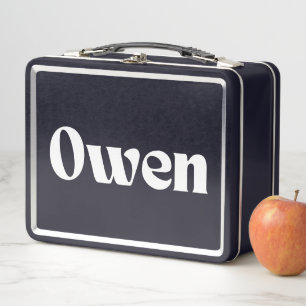 Owen Name Personalized Metal Lunch Box