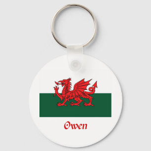 Owen Welsh Flag Keychain