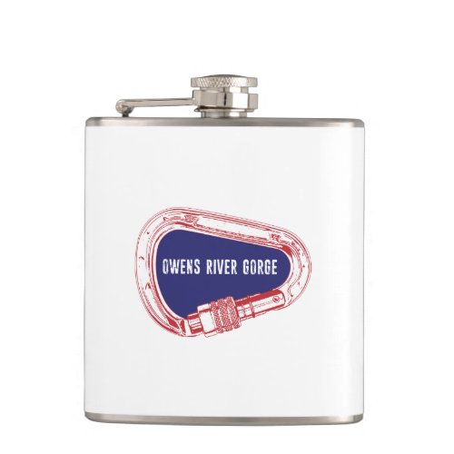 Owens River Gorge Climbing Carabiner Flask