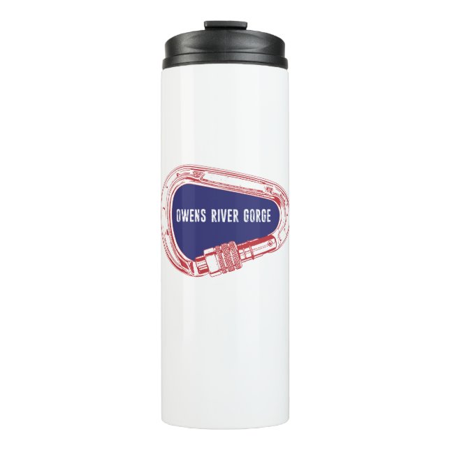 Owens River Gorge Climbing Carabiner Thermal Tumbler (Front)