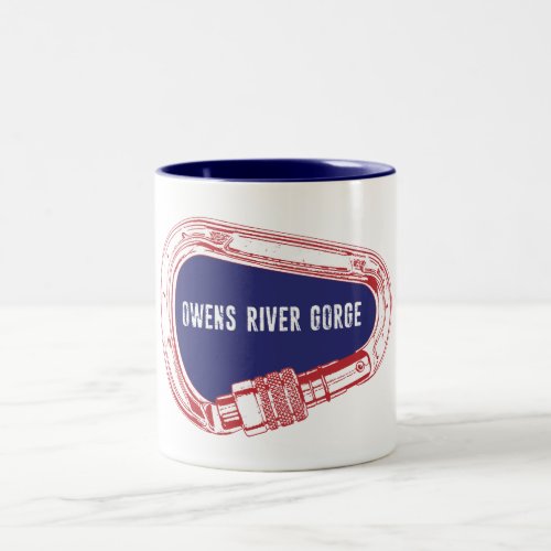 Owens River Gorge Climbing Carabiner Two_Tone Coffee Mug