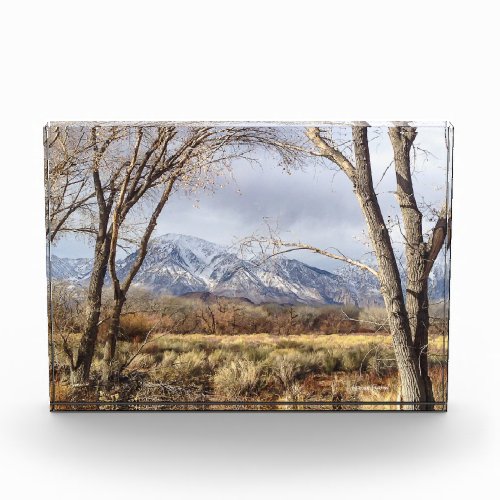 Owens Valley Mountain View of Mt Tom Photo Block