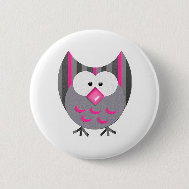 owl2.pdf pinback button (Front)