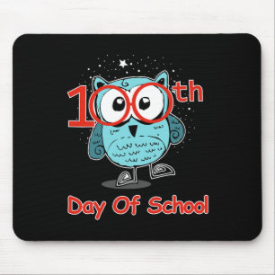 Owl 100th Day Of School 100 Days Smarter Tee Mouse Pad