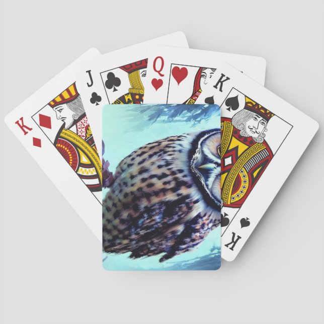 Owl 2 poker cards (Back)