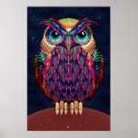 Owl 2 Poster at Zazzle