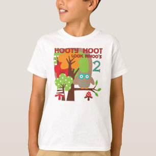 Owl 2nd Birthday T-shirts and Gifts