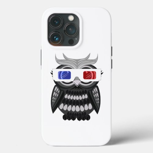 Owl _ 3D Glasses iPhone 13 Pro Case