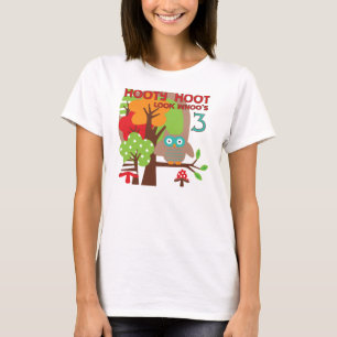 Owl 3rd Birthday T-shirts and Gifts